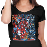 Spiders vs. Symbiotes - Women's V-Neck