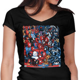 Spiders vs. Symbiotes - Women's V-Neck