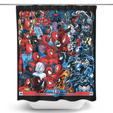 Spiders vs. Symbiotes - Shower Curtain