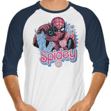 Spidey in NYC - 3/4 Sleeve Raglan T-Shirt