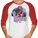 Spidey in NYC - 3/4 Sleeve Raglan T-Shirt