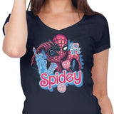 Spidey in NYC - Women's V-Neck