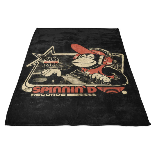 Spinnin' D - Fleece Blanket