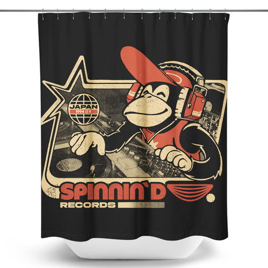 Spinnin' D - Shower Curtain