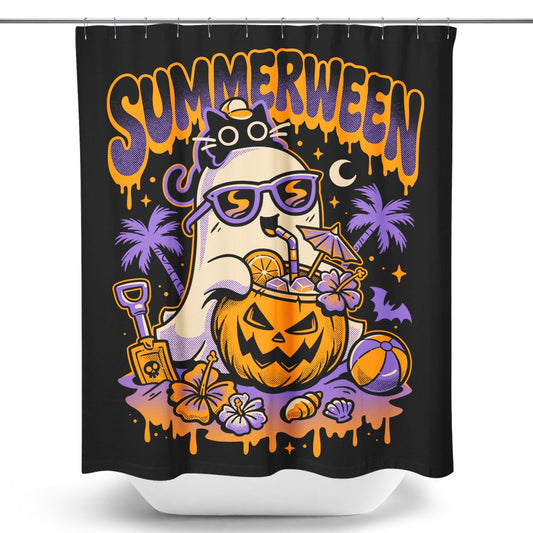 Spooky Beach Day - Shower Curtain