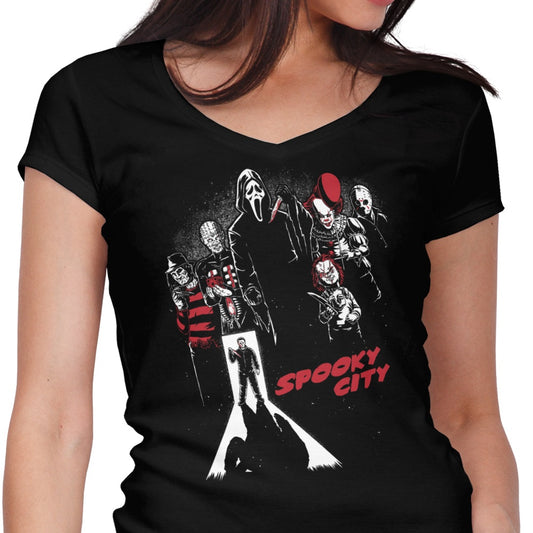 Spooky City - Women's V-Neck