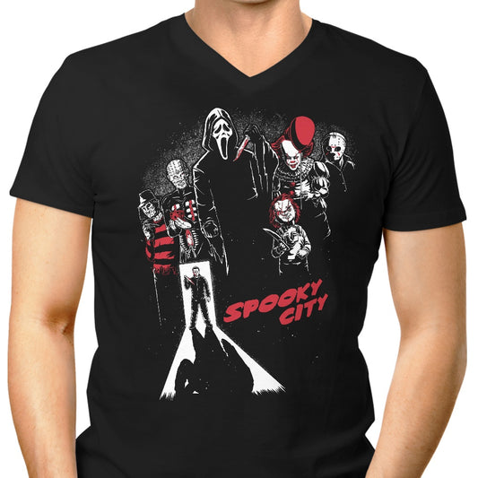 Spooky City - Men's V-Neck
