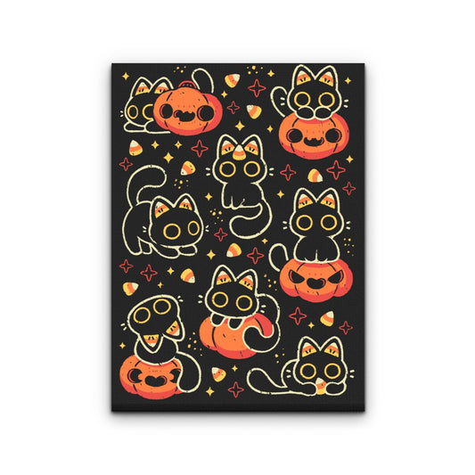 Spooky Season Cats - Canvas Print