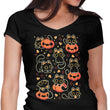 Spooky Season Cats - Women's V-Neck