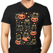 Spooky Season Cats - Men's V-Neck