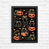 Spooky Season Cats - Posters & Prints