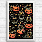 Spooky Season Cats - Posters & Prints
