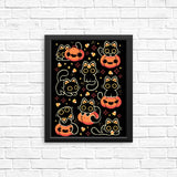 Spooky Season Cats - Posters & Prints