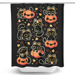 Spooky Season Cats - Shower Curtain