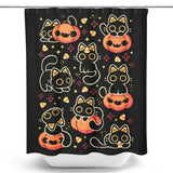 Spooky Season Cats - Shower Curtain
