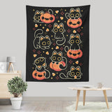 Spooky Season Cats - Wall Tapestry