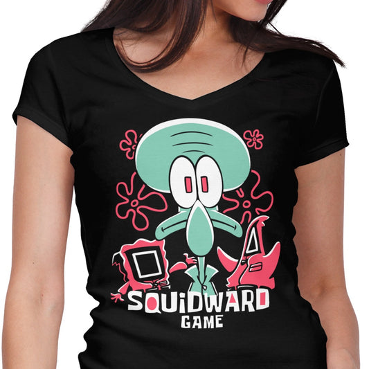 Squidward Game - Women's V-Neck