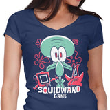 Squidward Game - Women's V-Neck