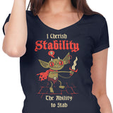 Stabby Goblin - Women's V-Neck