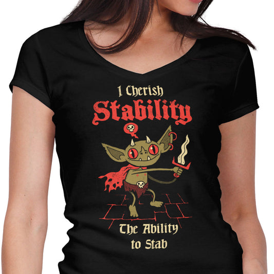 Stabby Goblin - Women's V-Neck