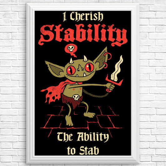 Stabby Goblin - Posters & Prints