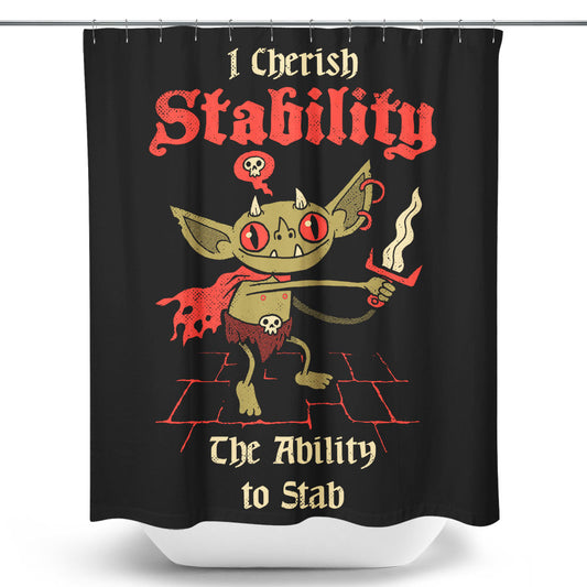 Stabby Goblin - Shower Curtain