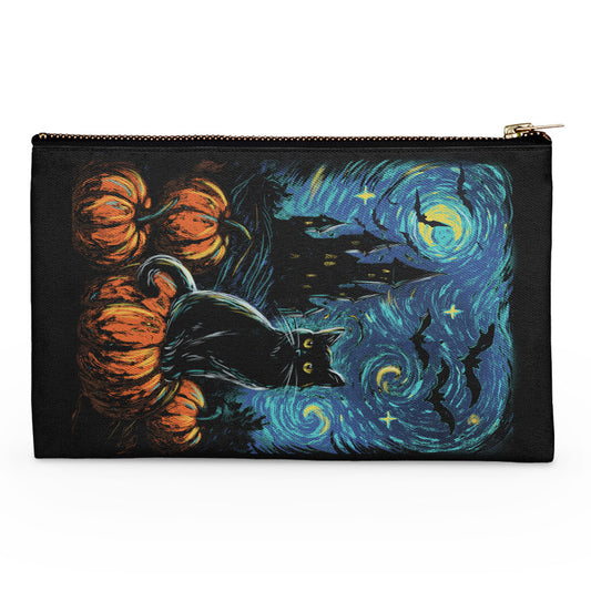 Starry Black Cat - Accessory Pouch