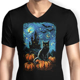 Starry Black Cat - Men's V-Neck
