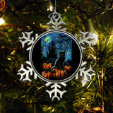 Starry Black Cat - Ornament
