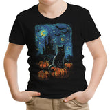 Starry Black Cat - Youth Apparel