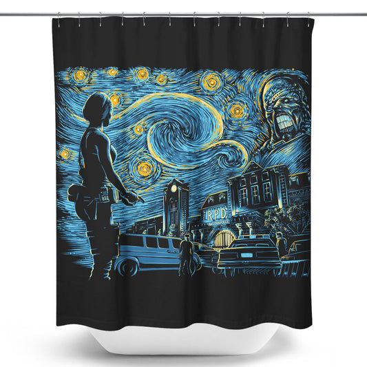 Starry Evil - Shower Curtain