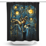 Starry Pow - Shower Curtain