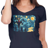 Starry Samurai - Women's V-Neck