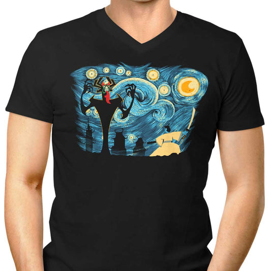 Starry Samurai - Men's V-Neck