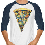 Starry Slice - 3/4 Sleeve Raglan T-Shirt