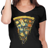 Starry Slice - Women's V-Neck
