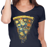 Starry Slice - Women's V-Neck