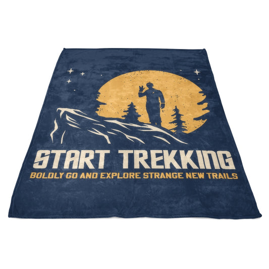 Start Trekking - Fleece Blanket