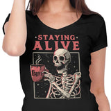 Staying Alive - Women's V-Neck
