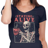 Staying Alive - Women's V-Neck