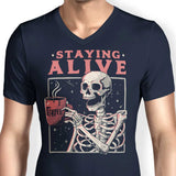 Staying Alive - Men's V-Neck