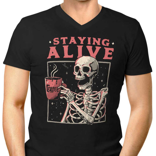 Staying Alive - Men's V-Neck