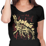 Stegosaurus Fossils - Women's V-Neck