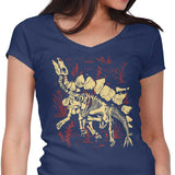 Stegosaurus Fossils - Women's V-Neck