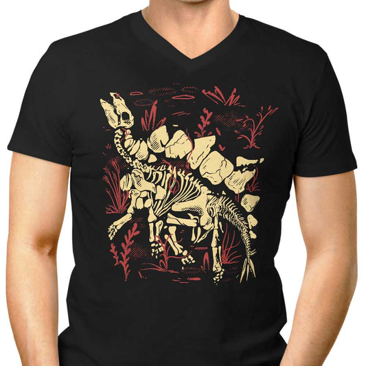 Stegosaurus Fossils - Men's V-Neck