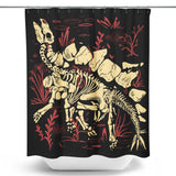 Stegosaurus Fossils - Shower Curtain