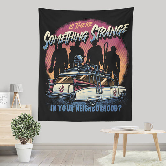 Strange Neighborhood - Wall Tapestry