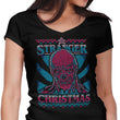 Strange Ugly Christmas - Women's V-Neck