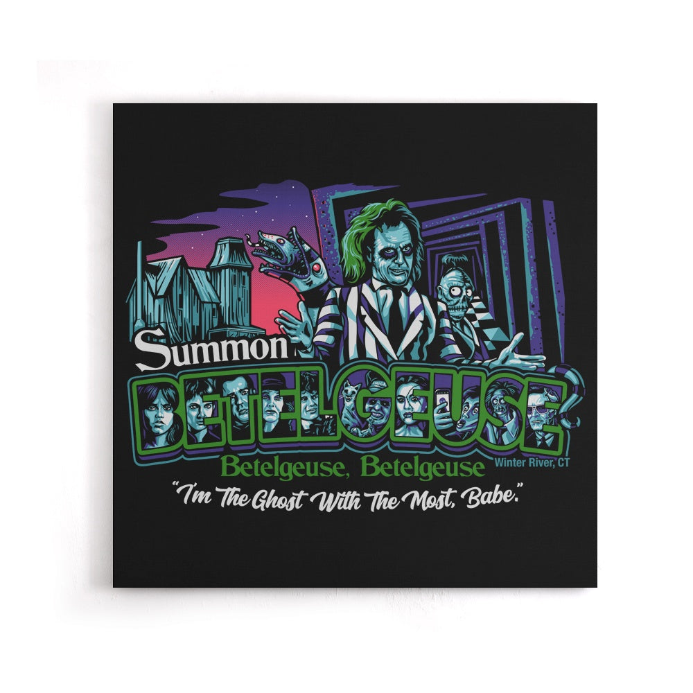 Summoning in Winter River - Canvas Print