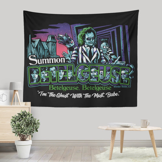 Summoning in Winter River - Wall Tapestry